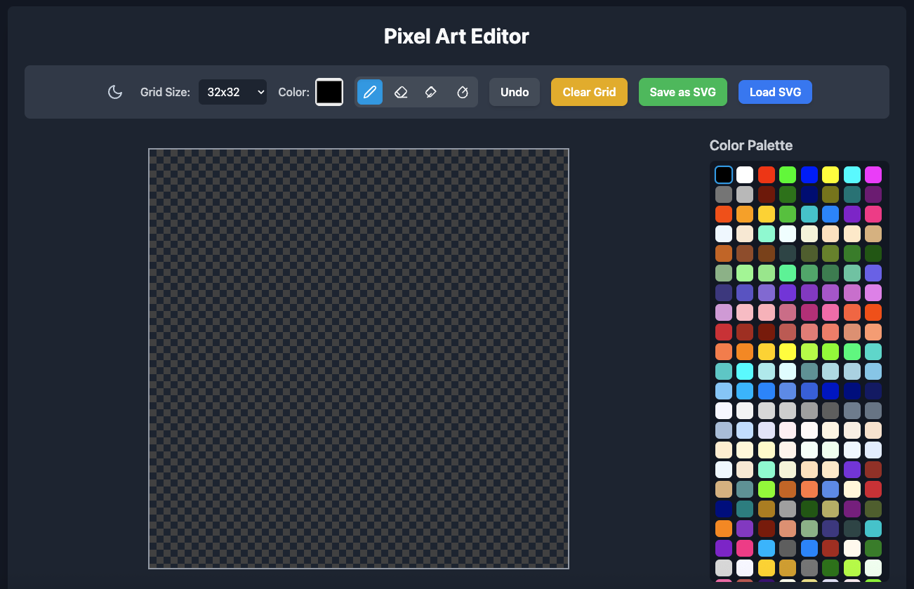 Pixel Art Editor UI