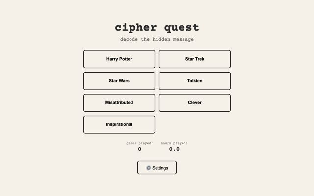 Cipher-Quest
